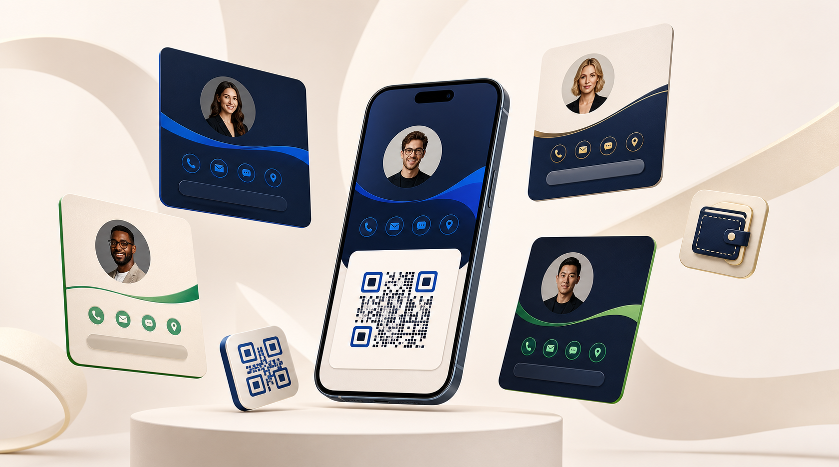 Individual digital business card preview